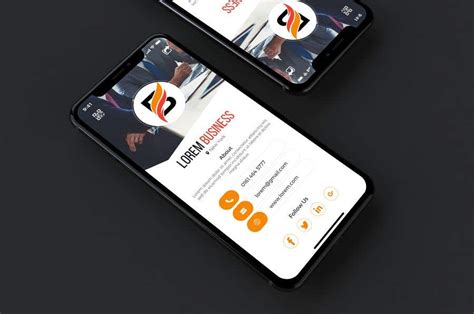 digital business card design app